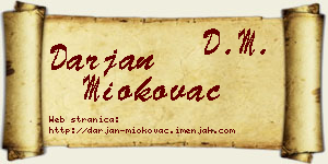 Darjan Miokovac vizit kartica